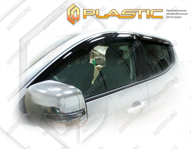 2 199 р. Ветровики дверейClassic полупрозрачныйMitsubishiL200 2015–2018Chrome molding=120,  2010030311579  с доставкой в г. Майкоп