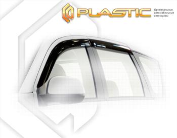 2 099 р. Ветровики дверейClassic полупрозрачныйMitsubishiOutlander XL2009–2012Chrome molding=120,  2010030305004  с доставкой в г. Майкоп. Увеличить фотографию 1