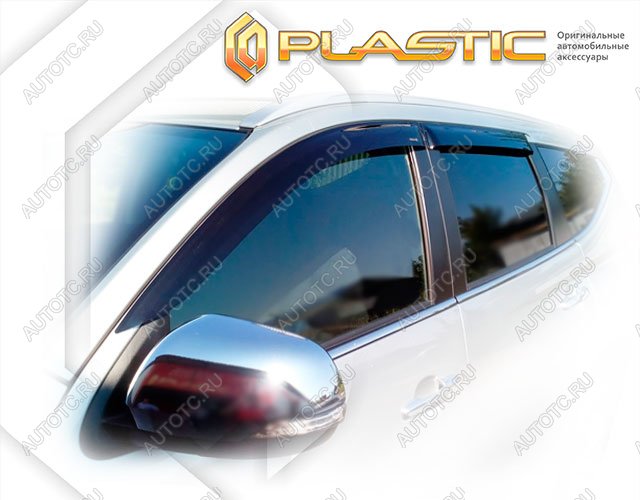 2 199 р. Ветровики дверейClassic полупрозрачныйMitsubishiPajero Sport2016–2021KS0WChrome molding=120,  2010030312569  с доставкой в г. Майкоп