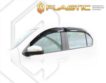 2 099 р. Ветровики дверейClassic полупрозрачныйRenaultLogan 2014–2018Chrome molding=120,  2010030309705  с доставкой в г. Майкоп. Увеличить фотографию 1