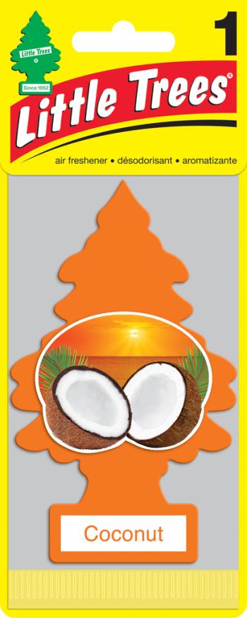 159 р. Ароматизатор подвесной пластина (кокос) Елочка CAR FRESHNER CAR FRESHNER u1p-10317-russ  с доставкой в г. Майкоп. Увеличить фотографию 1