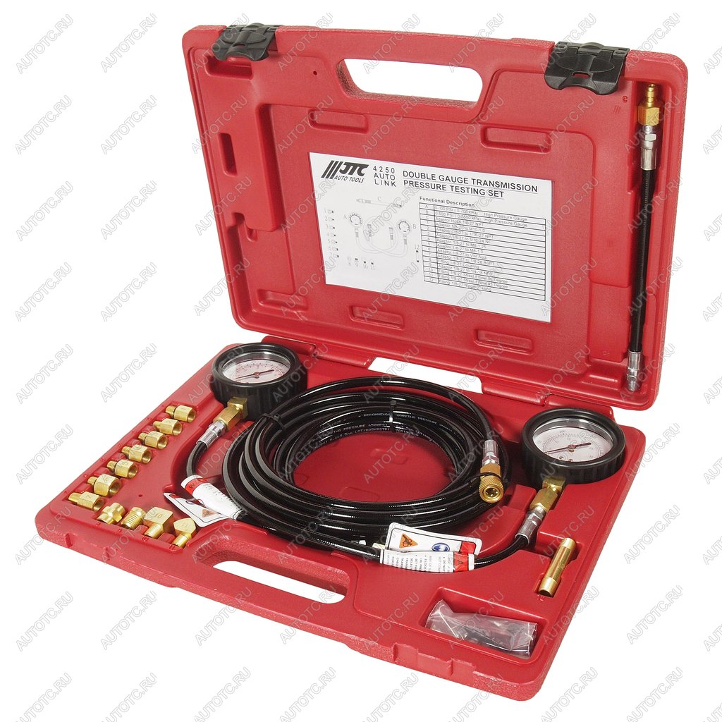 22 499 р. Тестер давления масла КПП с двумя манометрами в кейсе JTC JTC TOOLS CO., LTD jtc-4250  с доставкой в г. Майкоп