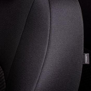 5 399 р. Комплект чехлов для сидений (РЗС 60/40 3Г Жаккард) ДУБЛИН Lord Autofashion Nissan Juke 1 YF15 дорестайлинг (2010-2014) (серый, вставка Стежок серый)  с доставкой в г. Майкоп. Увеличить фотографию 9