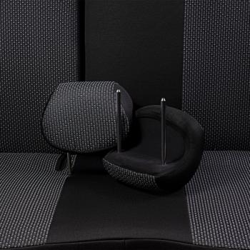 5 549 р. Комплект чехлов для сидений (РЗСиС 40/60 3Г Жаккард) Дублин Lord Autofashion Chevrolet Spark M200,250 (2005-2010) (черный, вставка Сеул серый)  с доставкой в г. Майкоп. Увеличить фотографию 9