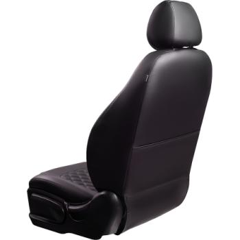 7 199 р. Комплект чехлов для сидений (РЗС 60/40 3Г Илана+Орегон) ТУРИН СТ Lord Autofashion  Geely GC6 (2014-2017) (черный, вставка черная, строчка черная)  с доставкой в г. Майкоп. Увеличить фотографию 3