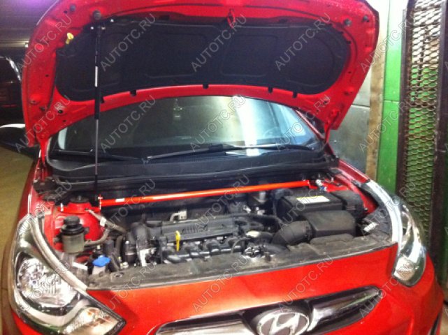 3 799 р. Растяжка передних стоек Kia Rio III (2011-), Hyndai Solaris (2010-) ТехноМастер ТехноМастер 688245160  с доставкой в г. Майкоп