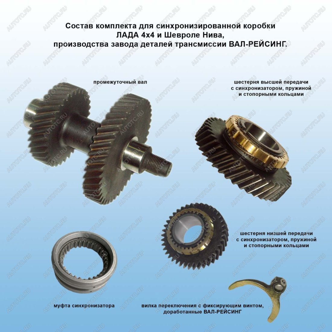 30 549 р. Раздатка НИВА 2,54 (кт шестерней синхронизированная) ValRacing ValRacing 688245299  с доставкой в г. Майкоп