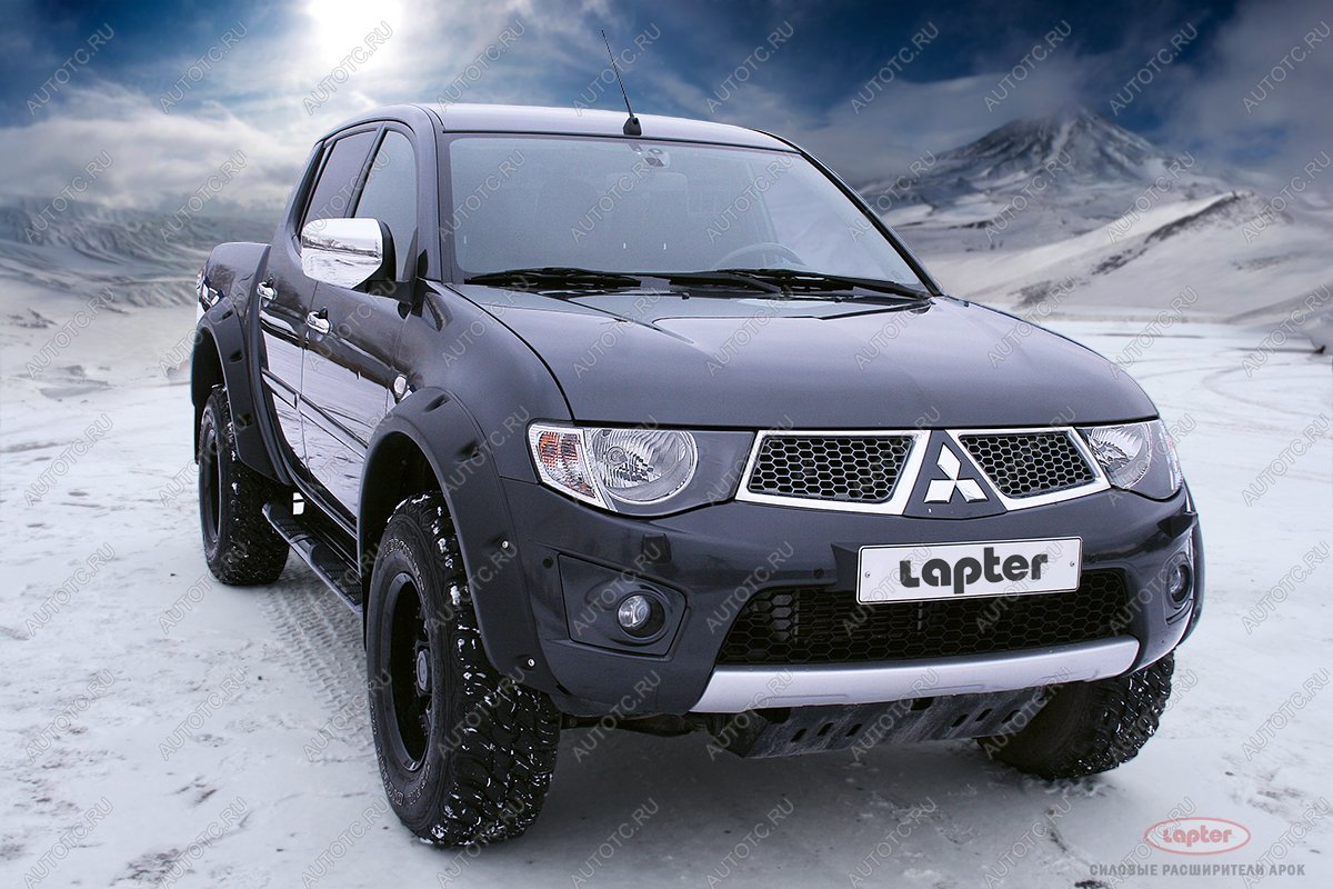 19 649 р. Расширители арок Mitsubishi L200 LAPTER (материал LLPDE, эластон) LAPTER 688249160  с доставкой в г. Майкоп