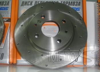 3 999 р. Диски тормозные Alnas 2110-02 с перфорацией Alnas 688247049  с доставкой в г. Майкоп. Увеличить фотографию 1