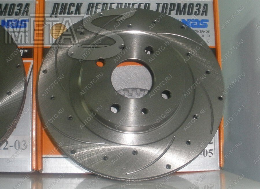 4 689 р. Диски тормозные Alnas 2112-0205 Euro Sport (насечками, перфорация) Alnas 688247053  с доставкой в г. Майкоп
