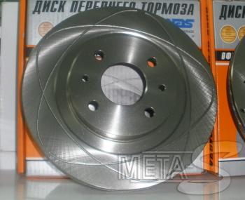 4 499 р. Диски тормозные Alnas 2112-04 с насечками Alnas 688247055  с доставкой в г. Майкоп. Увеличить фотографию 1
