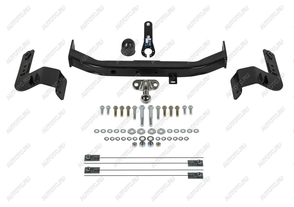 10 849 р. Фаркоп (кроме Executive, TRD)(фланцевое крепление шара) Atlas Toyota Land Cruiser 200 дорестайлинг (2007-2012) (стальной с порошковым покрытием, шар F (C, F30))  с доставкой в г. Майкоп