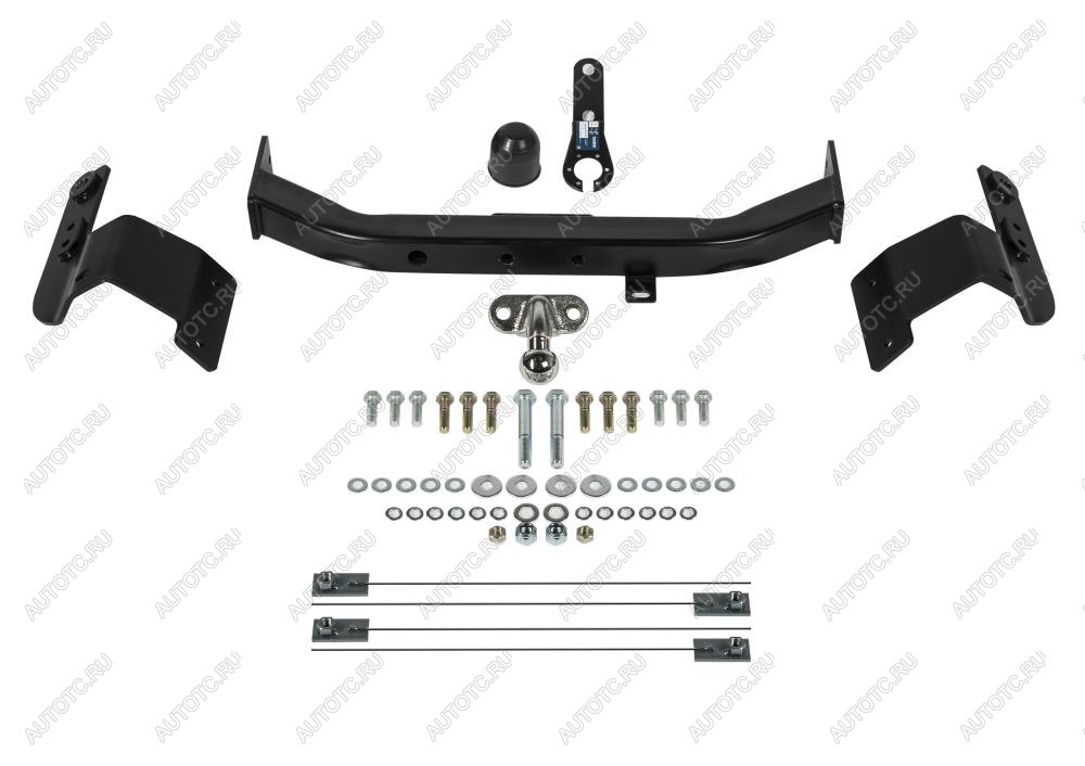 13 499 р. Фаркоп (Executive, TRD)(фланцевое крепление шара) Atlas Toyota Land Cruiser 200 дорестайлинг (2007-2012) (стальной с порошковым покрытием, шар F (C, F30))  с доставкой в г. Майкоп