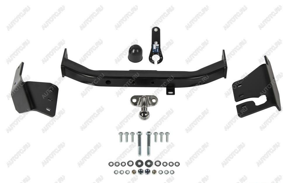 10 699 р. Фаркоп (фланцевое крепление шара)(кроме TRD) Atlas Toyota Fortuner AN160 дорестайлинг (2015-2020) (стальной с порошковым покрытием, шар F (C, F30))  с доставкой в г. Майкоп