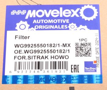 1 389 р. Фильтр топливный SITRAK HOWO сепаратора MOVELEX MOVELEX wg99255501821-mx  с доставкой в г. Майкоп. Увеличить фотографию 9