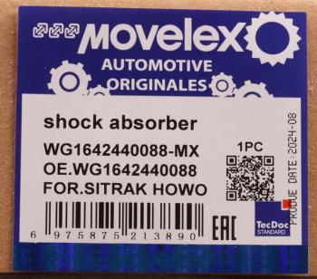 2 299 р. Амортизатор SITRAK HOWO кабины задний MOVELEX MOVELEX wg1642440088-mx  с доставкой в г. Майкоп. Увеличить фотографию 8