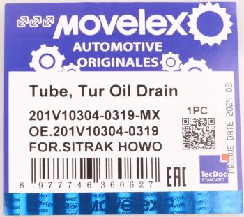1 329 р. Трубка топливная SITRAK HOWO дв.MC11,MC13 5-го цилиндра MOVELEX MOVELEX 201v103040319-mx  с доставкой в г. Майкоп. Увеличить фотографию 8