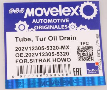 2 679 р. Трубка топливная SITRAK HOWO дв.MC11 обратки MOVELEX MOVELEX 202v123055320-mx  с доставкой в г. Майкоп. Увеличить фотографию 10