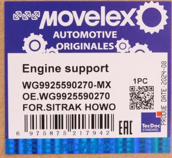 5 599 р. Подушка SITRAK HOWO T5G двигателя передняя MOVELEX MOVELEX wg9925590270-mx  с доставкой в г. Майкоп. Увеличить фотографию 10
