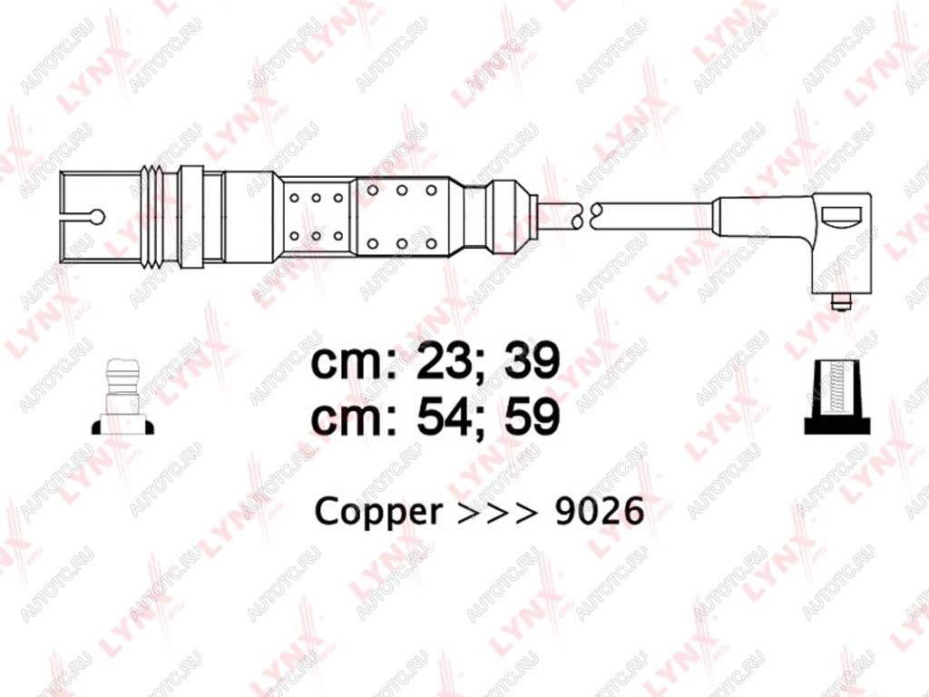 2 599 р. Провод высоковольтный VW Golf 4 AUDI A3,A4 (1.6) комплект LYNX LYNX spe8013  с доставкой в г. Майкоп