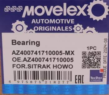 1 149 р. Подшипник SITRAK HOWO шкворня нижний MOVELEX MOVELEX az400741710005-mx  с доставкой в г. Майкоп. Увеличить фотографию 6