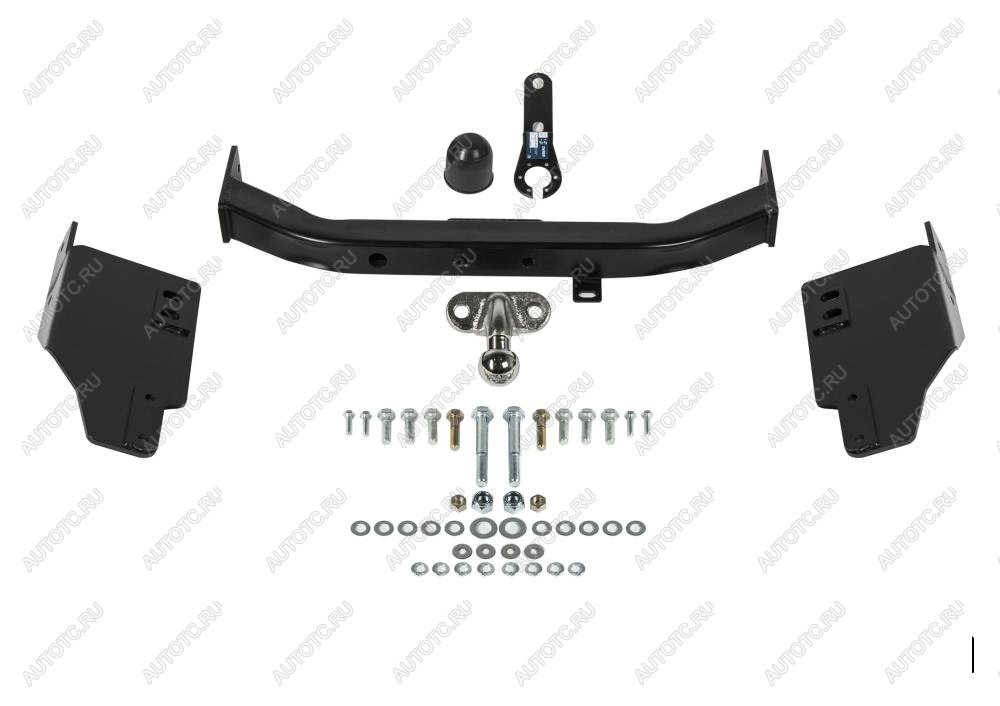 9 649 р. Фаркоп (фланцевое крепление шара) Atlas Toyota Land Cruiser Prado J120 (2002-2009) (стальной с порошковым покрытием, шар F (C, F30))  с доставкой в г. Майкоп