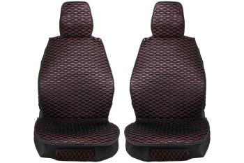 3 899 р. Каркасные накидки для сидений автомобиля из ткани Black Red Черно-красный Seintex 317797  с доставкой в г. Майкоп. Увеличить фотографию 1