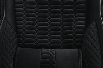3 699 р. Каркасные накидки для сидений автомобиля из велюра Comfort Черный Seintex 317888  с доставкой в г. Майкоп. Увеличить фотографию 4