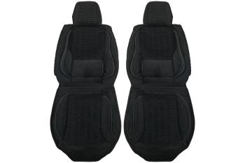 3 699 р. Каркасные накидки для сидений автомобиля из велюра Comfort Черный Seintex 317888  с доставкой в г. Майкоп. Увеличить фотографию 2