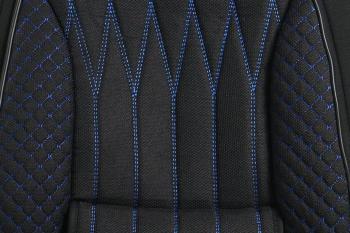3 899 р. Каркасные накидки для сидений автомобиля из велюра Comfort Plus Черно-синий Seintex 317788  с доставкой в г. Майкоп. Увеличить фотографию 4