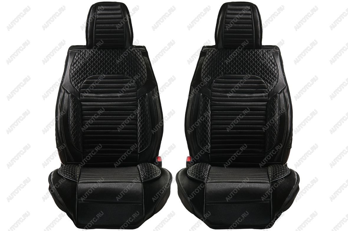 4 399 р. Каркасные накидки для сидений автомобиля из велюра Premium Черный Seintex 317697  с доставкой в г. Майкоп