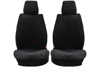 3 299 р. Каркасные накидки для сидений автомобиля из велюра Star Черный Seintex 317650  с доставкой в г. Майкоп. Увеличить фотографию 1