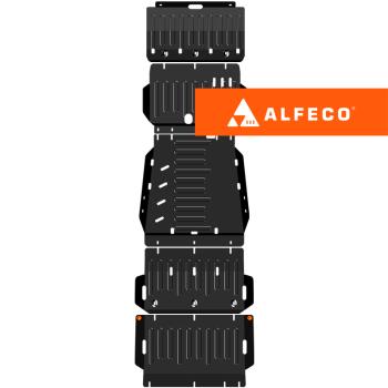 Защита радиатора, редуктора переднего моста, АКПП и РК (5 частей) ALFECO Mitsubishi L200 LC,MV DoubleCab (2023-2025)
