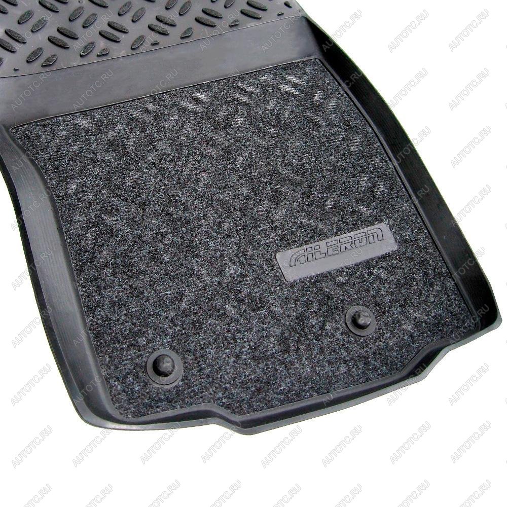 3 699 р. Коврики в салон (3D SOFT комбинированные) Aileron  Audi A4  B9 (2016-2020) дорестайлинг,седан  с доставкой в г. Майкоп
