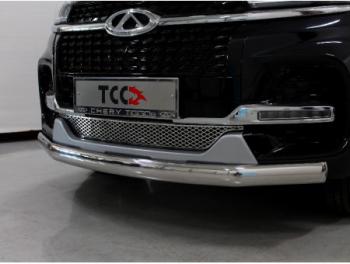 Рамка гос. номера (комплект) ТСС Тюнинг Chery Tiggo 8 (T18) рестайлинг (2019-2025) (вырезанная надпись Chery)