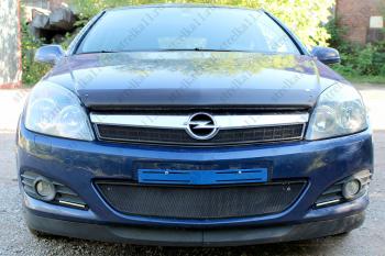 2 899 р. Защита радиатора (верх) Стрелка11 Стандарт Opel Astra H универсал рестайлинг (2007-2015) (верх)  с доставкой в г. Майкоп. Увеличить фотографию 2