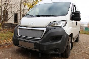 4 099 р. Защита радиатора (2 части) Стрелка11 Стандарт CITROEN Jumpy рестайлинг (2013-2017) (черная)  с доставкой в г. Майкоп. Увеличить фотографию 6