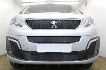 5 699 р. Защита радиатора (середина, низ) Стрелка11 Стандарт Peugeot Traveller K0 L2 дорестайлинг (2016-2024) (черная)  с доставкой в г. Майкоп. Увеличить фотографию 2
