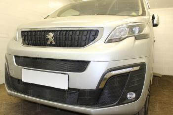 5 699 р. Защита радиатора (середина, низ) Стрелка11 Стандарт Peugeot Traveller K0 L2 дорестайлинг (2016-2024) (черная)  с доставкой в г. Майкоп. Увеличить фотографию 3