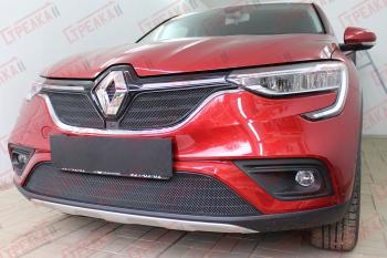 3 499 р. Защита радиатора (низ 2 части) Стандарт Renault Arkana (2019-2025) (черная)  с доставкой в г. Майкоп. Увеличить фотографию 2