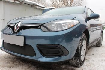 2 999 р. Защита радиатора (низ) Стрелка11 Стандарт Renault Fluence рестайлинг (2012-2016) (черная)  с доставкой в г. Майкоп. Увеличить фотографию 3