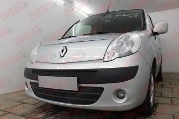 3 689 р. Защита радиатора (низ) Стрелка11 Стандарт Renault Kangoo KW0 дорестайлинг (2008-2013) (черная)  с доставкой в г. Майкоп. Увеличить фотографию 3