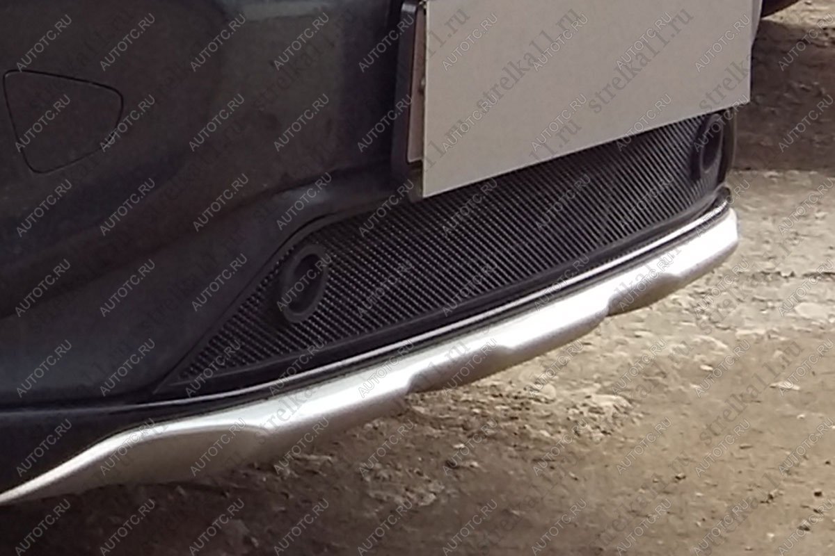 3 149 р. Защита радиатора (с парктроником) Стрелка11 Стандарт Volvo XC60  рестайлинг (2013-2017) (черная)  с доставкой в г. Майкоп