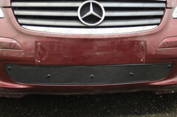 Зимняя заглушка решетки радиатора Стрелка11 Mercedes-Benz A class W169 дорестайлинг, хэтчбэк 5 дв. (2005-2008) (черная)
