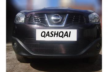 759 р. Зимняя заглушка решетки радиатора Стрелка11 Nissan Qashqai 1 J10 рестайлинг (2010-2013)  с доставкой в г. Майкоп. Увеличить фотографию 2