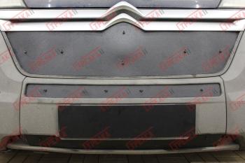 Зимняя защита на стяжке (низ 2 части) Стрелка11 Fiat Ducato 290 (2014-2025) (черная)