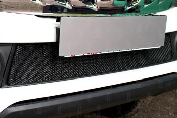 Защита радиатора низ Стрелка11 PREMIUM Mitsubishi L200 5 KK,KL дорестайлинг (2015-2019) (черная)
