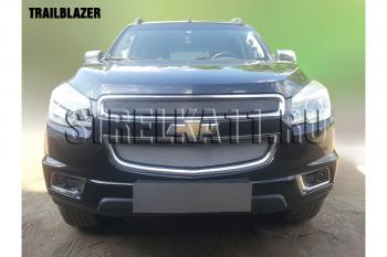 1 209 р. Защита радиатора (низ) Стрелка11 Стандарт Chevrolet Trailblazer GM800 дорестайлинг (2012-2016) (хром)  с доставкой в г. Майкоп. Увеличить фотографию 2
