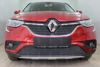 5 999 р.  Защита радиатора (верх, 2 части) Стрелка11 PREMIUM Renault Arkana (2019-2025) (черная)  с доставкой в г. Майкоп. Увеличить фотографию 2