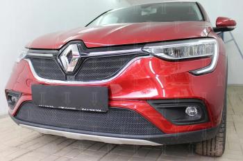 5 999 р.  Защита радиатора (верх, 2 части) Стрелка11 PREMIUM Renault Arkana (2019-2025) (черная)  с доставкой в г. Майкоп. Увеличить фотографию 3